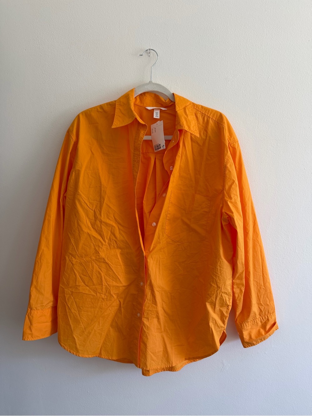 H&M Orange Button-Down Shirt